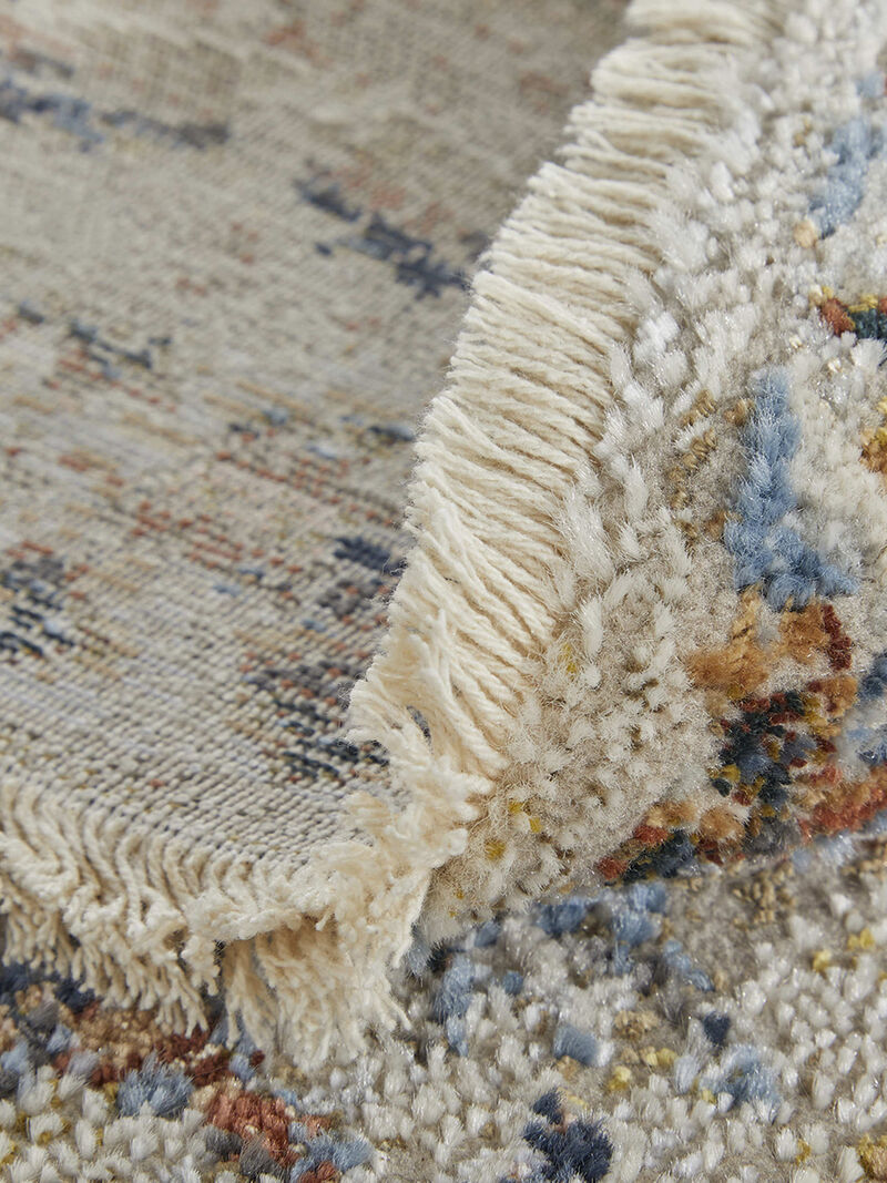 Kaia 39HVF 3' x 5' Tan/Ivory/Orange Rug