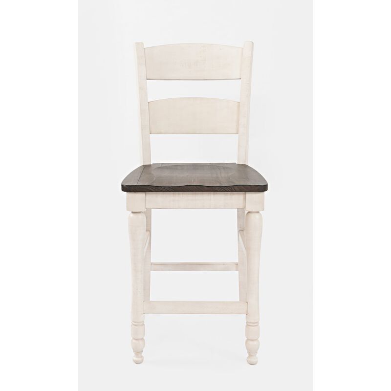 Jofran Seven Piece Reclaimed Solid Wood Counter Height Round Dining Set