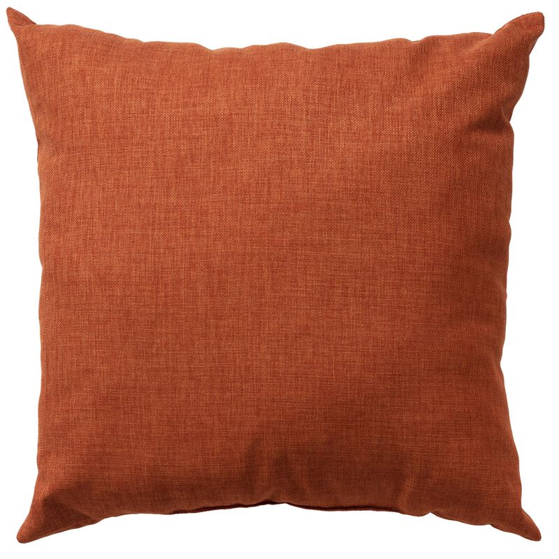 22"x22" Indoor/Outdoor Pillow, Burnt Orange