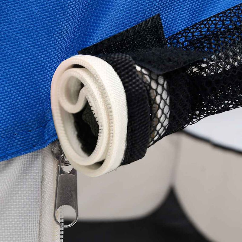 Foldable Dog Playpen with Carrying Bag Black 57.1"x57.1"x24"