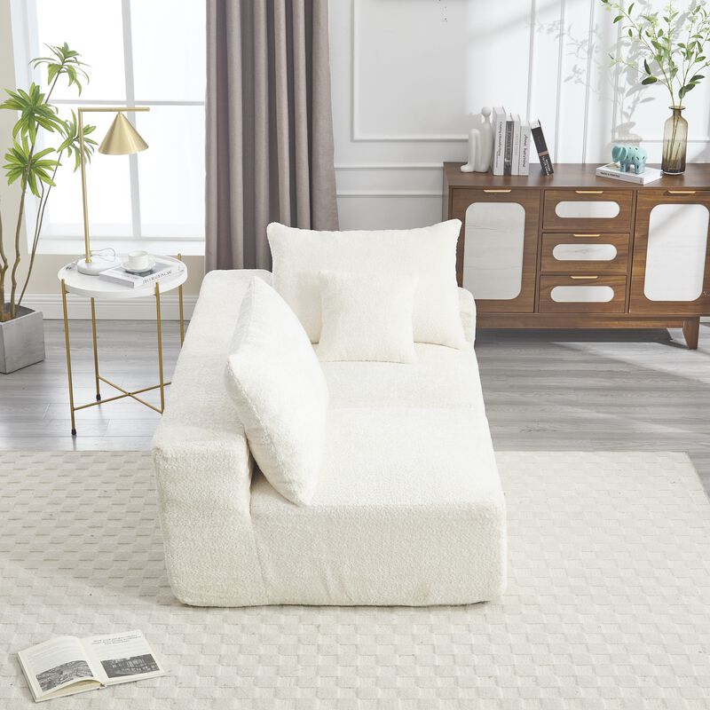 Merax Modern Deep Seat Chenille Fabric Sofa Couch