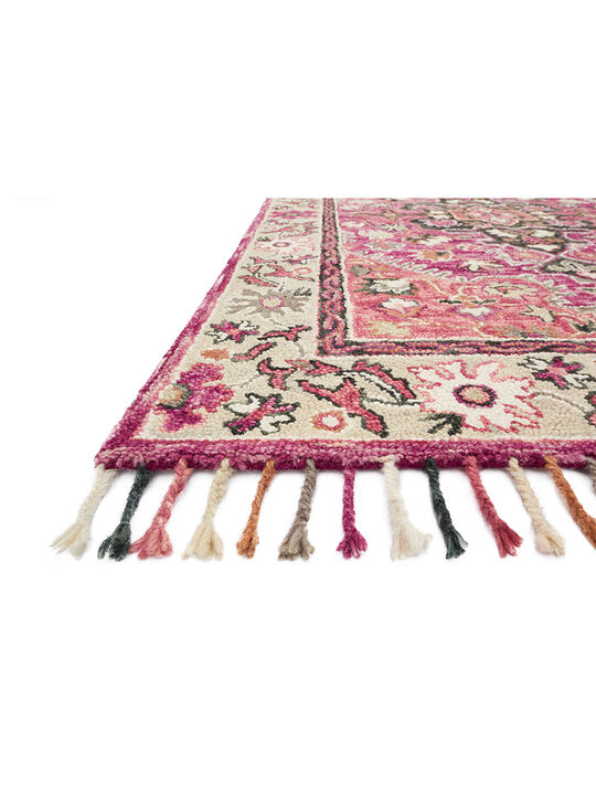 Zharah ZR05 Raspberry/Taupe 7'9" x 9'9" Rug