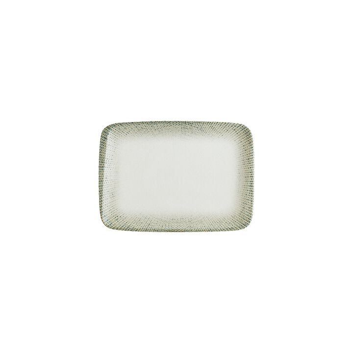 Sway 9" x 6" Rectangular Decorated Porcelain Plate (Set of 2)