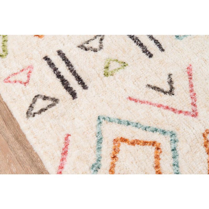 Novogratz Contemporary Rectangle Area Rug, Ivory, 7'6 X 9'6