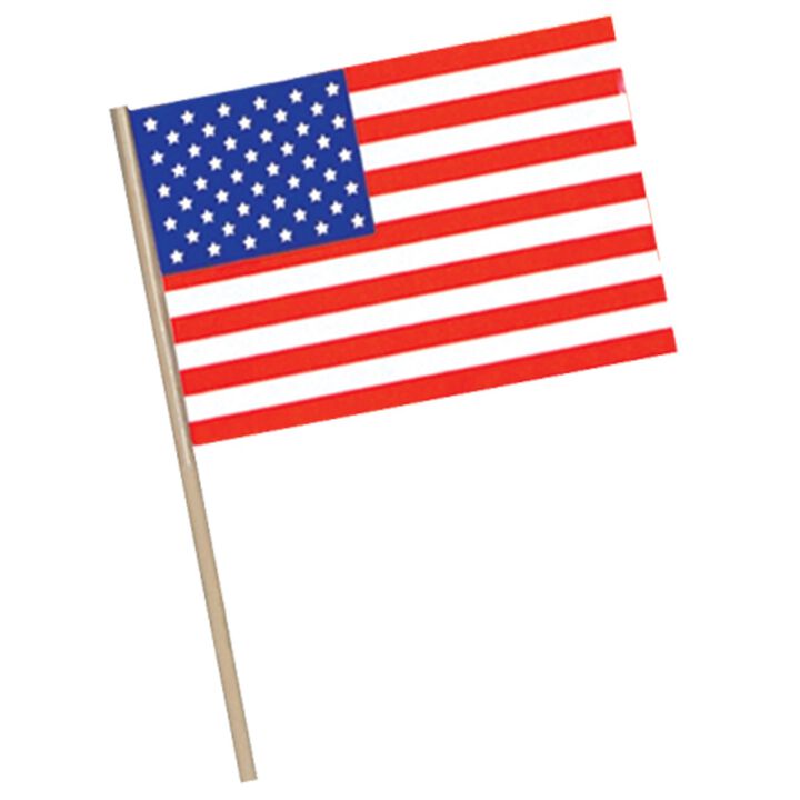 Club Pack of 144 Patriotic Themed Red  White and Blue American Flag Party Decorations 7.5"