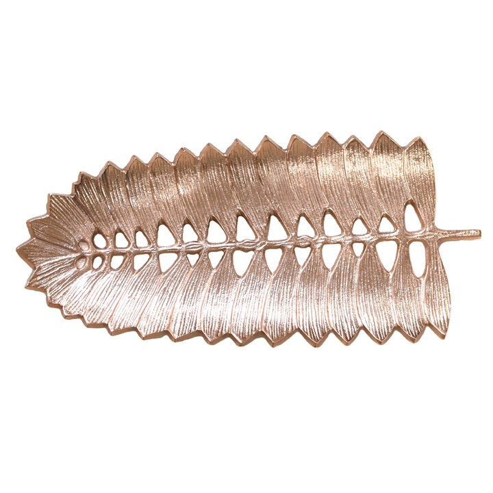 Handmade Decorative Bronze Color Coated 7.87 x 3.54 x 0.59 Inches Aluminium Tray 051AB BBH Home's