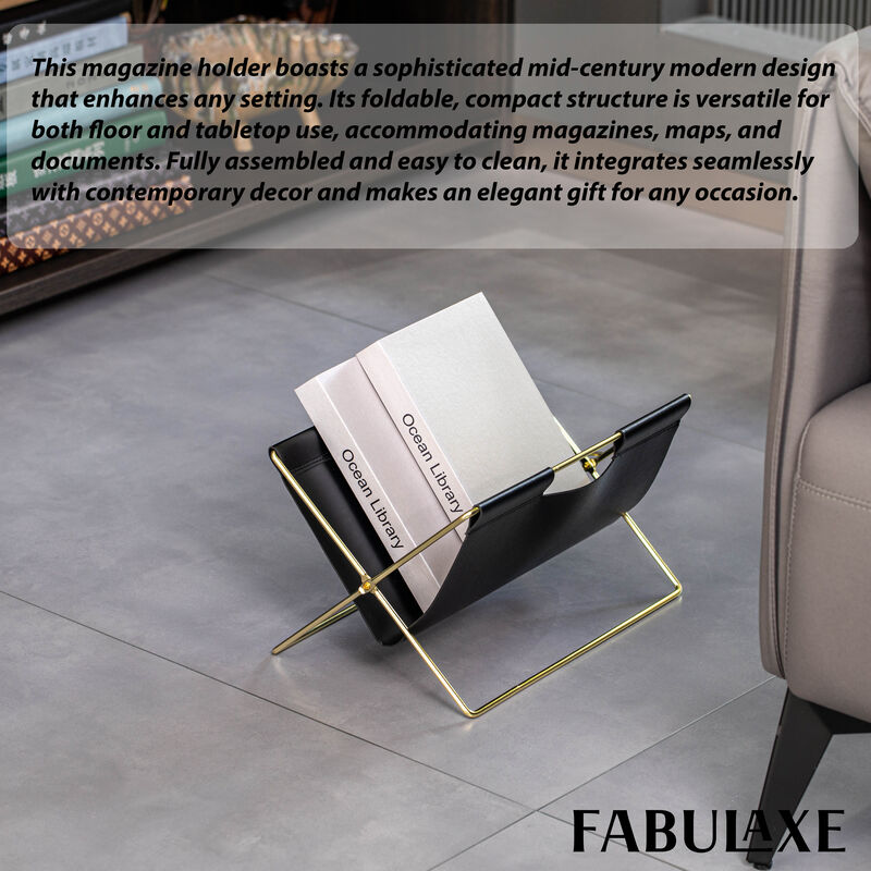 Fabulaxe 9-In Foldable Magazine Rack