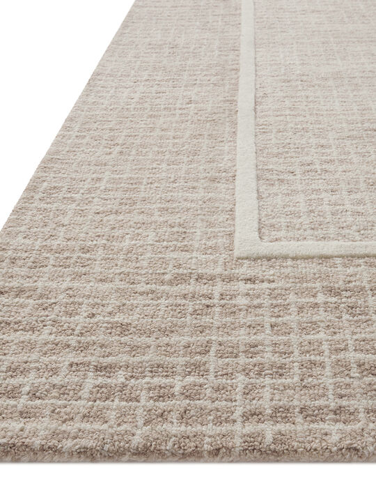 Briggs BRG-01 Blush / Ivory 18" x 18" Sample Rug by Chris Loves Julia