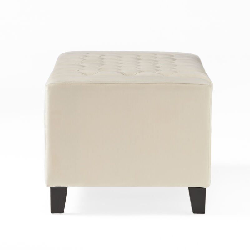 Merax Fabric Upholstered Storage Ottoman for Living Room, Bedroom