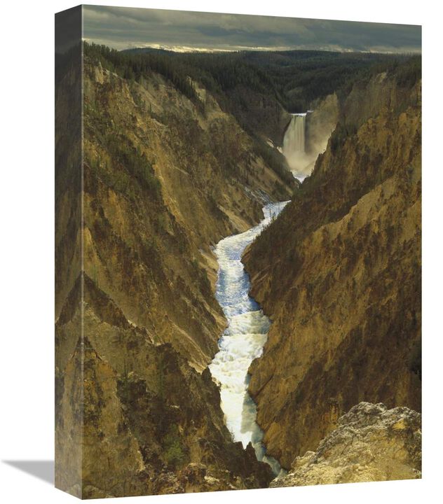 Lower Yellowstone Falls and Grand Canyon of Yellowstone NP, Wyoming-Canvas Art-12x16