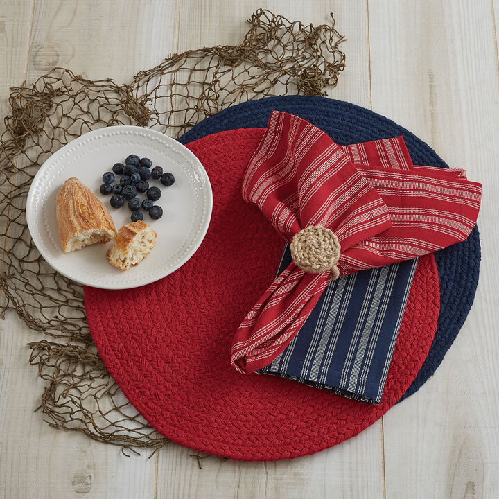 Split P Red Essex Round Placemat Set of 4