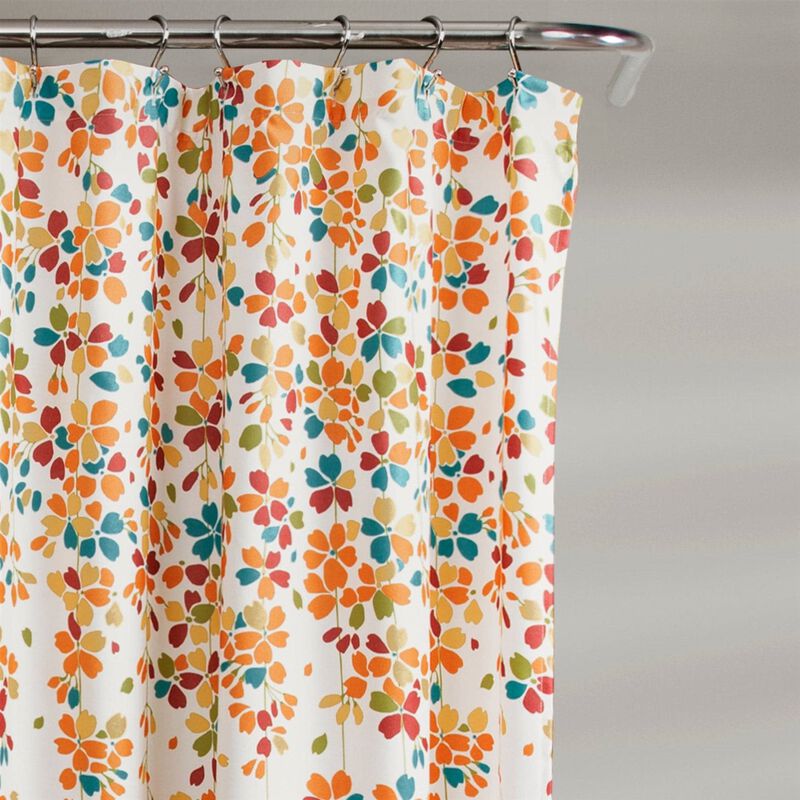 Chic Floral Flowers Shower Curtain – Nature-Inspired Design, Perfect for a Stylish Bathroom