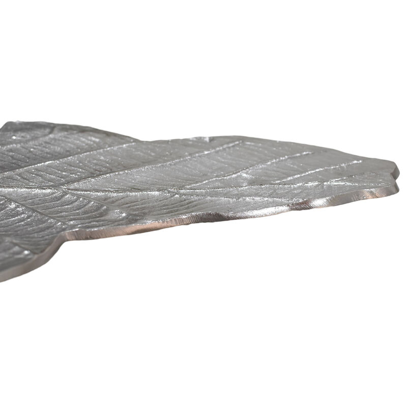 Handmade Decorative Silver Color Coated 7.08 x 4.72 x 0.74 Inches Aluminium Tray 062AB BBH Home's
