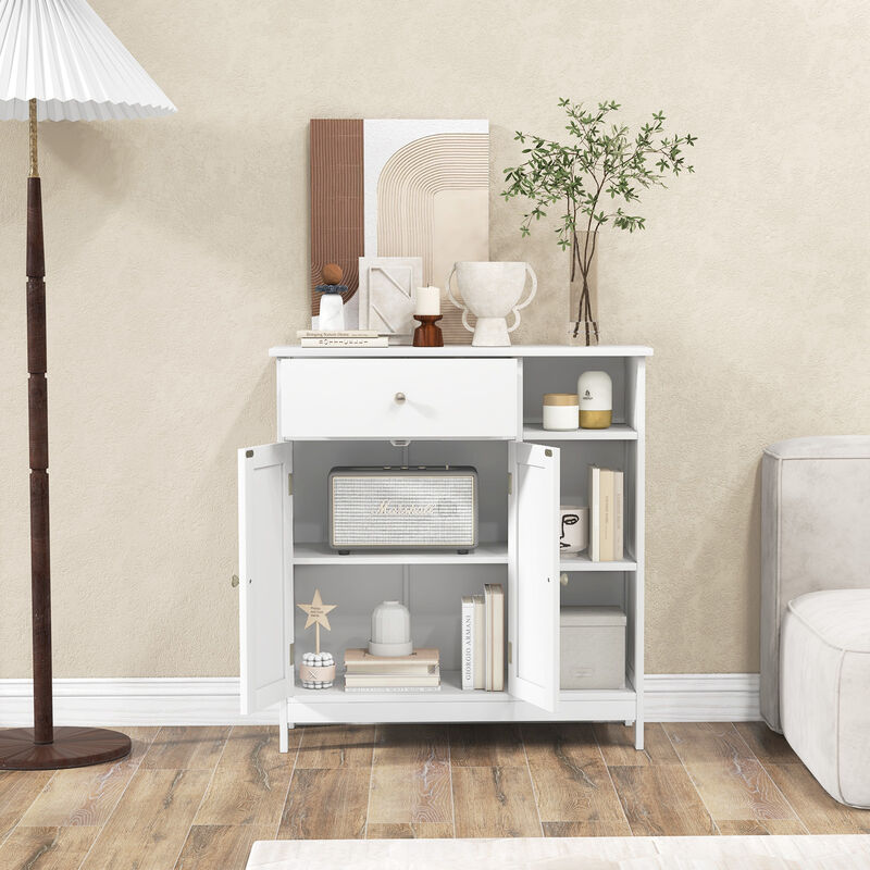 Freestanding Bathroom Cabinet Storage Organizer with 1 Large Drawer
