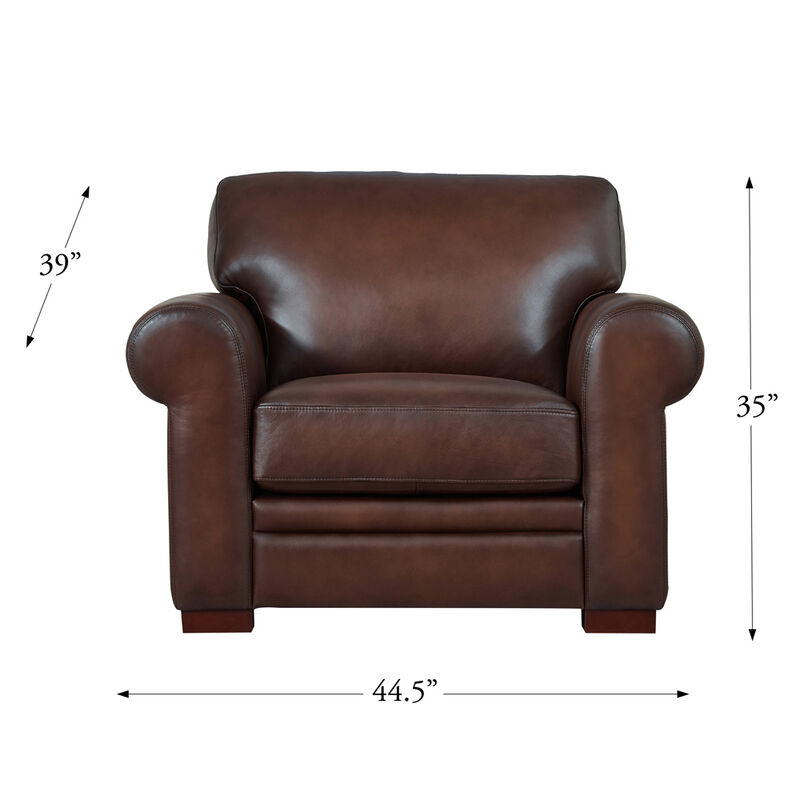 Brookfield Top Grain Leather Chair
