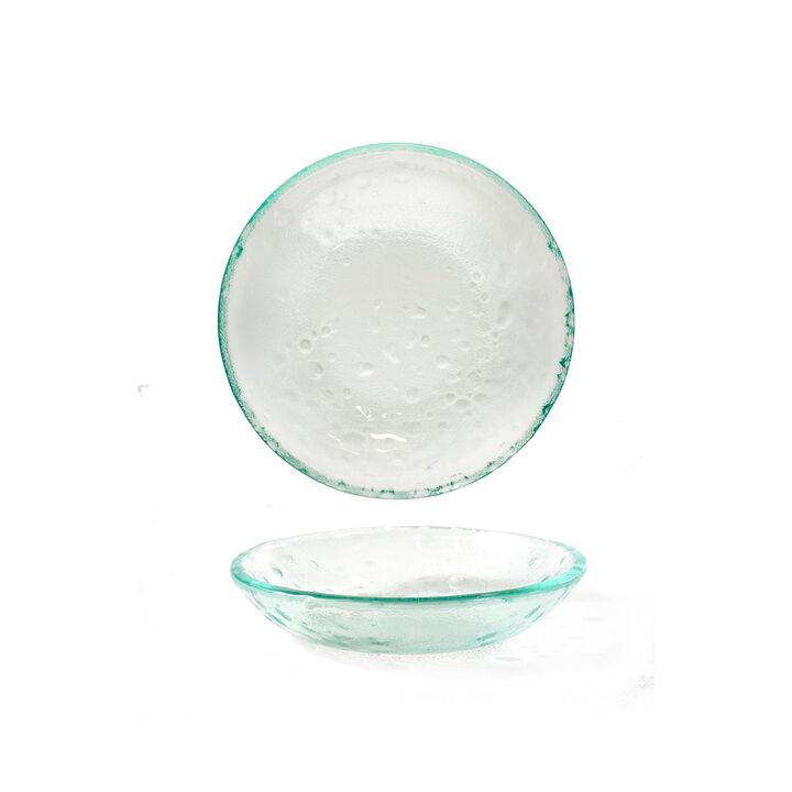 Glass Dinnerware dia.8.5" h:1.75" 20 oz. Round Clear Glass Bowl (Set of 4)