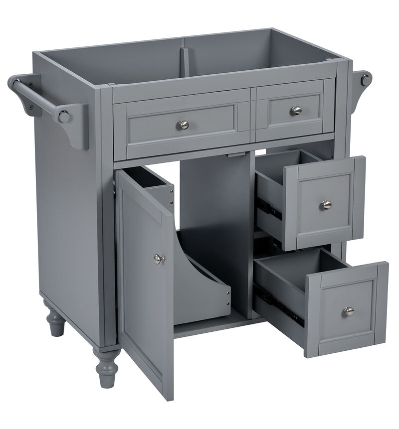 Merax Modern Bathroom Vanity Base with 2 Drawers