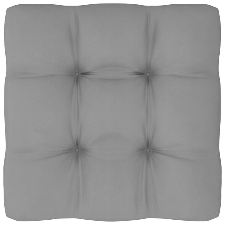 vidaXL Pallet Sofa Cushion Gray 23.6"x23.6"x4.7"