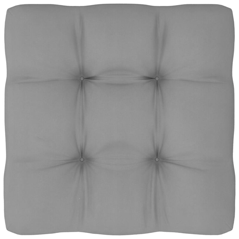 vidaXL Pallet Sofa Cushion Gray 23.6"x23.6"x4.7"
