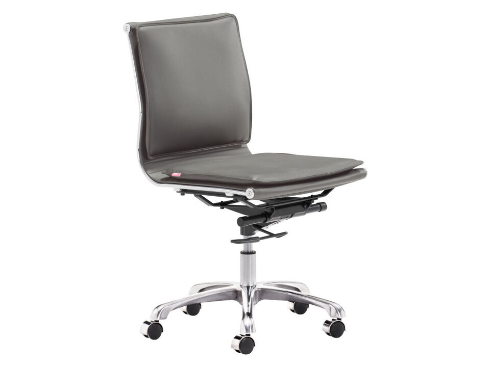 Lider Plus Armless Office Chair Gray