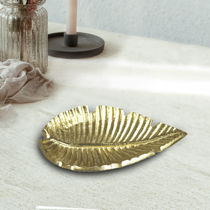 Handmade Decorative Bronze Color Coated 5.51 x 3.93 x 0.98 Inches Aluminium Tray 041AB BBH Home's