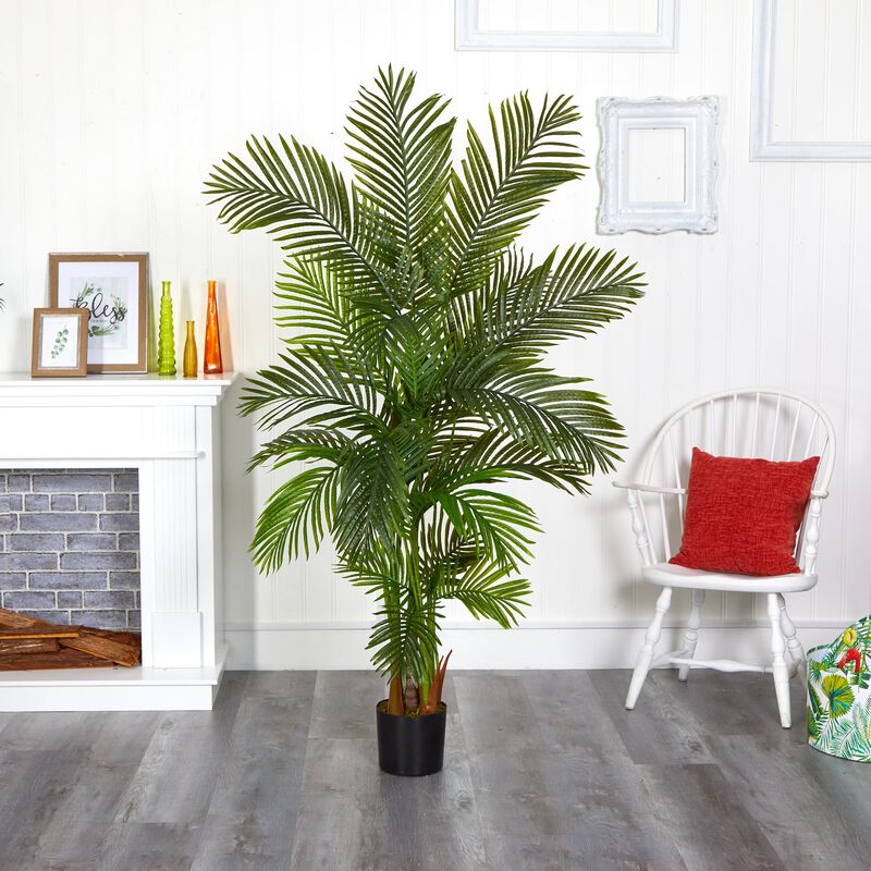 Hivvago 6 Feet Areca Palm Artificial Tree