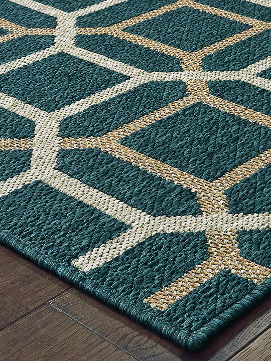 Latitude 7'10" x 10' Blue Rug