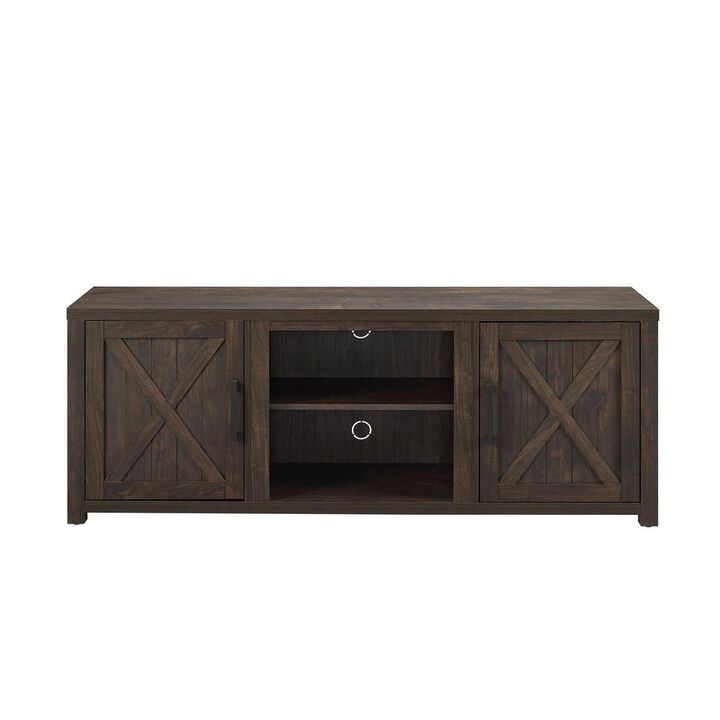 Gordon 58" Low Profile Tv Stand Dark Walnut