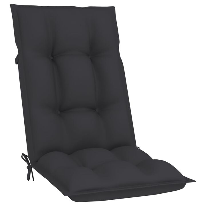 vidaXL Garden Chair Cushions 4 pcs Anthracite 47.2"x19.7"x2.8"