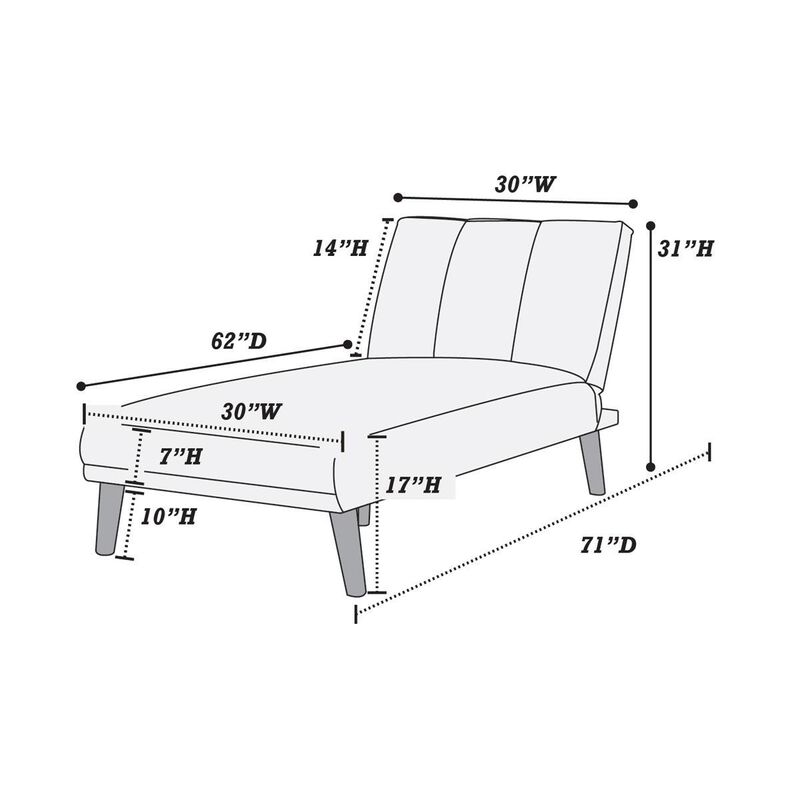 Navy Polyfiber Sectional Sofa with Adjustable Chaise
