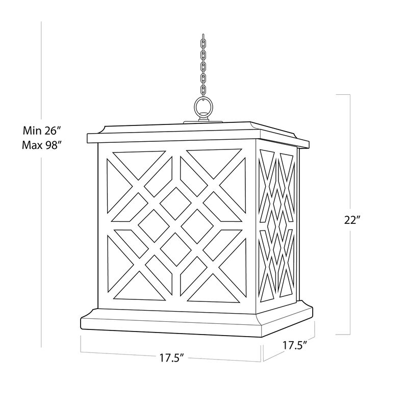 Coastal Living Chatham Wood Lantern