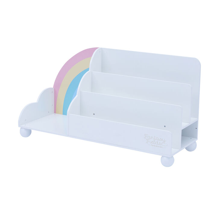 Fantasy Fields -  Rainbow Wooden Display Bookcase - White