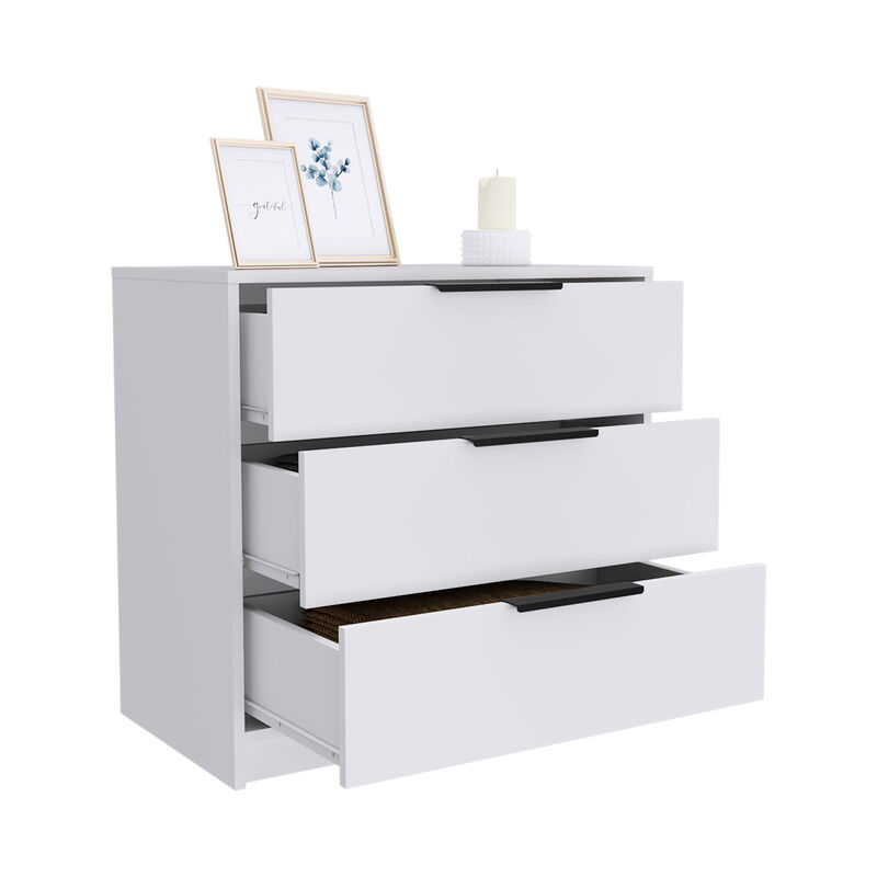 3 Drawers Dresser Maryland, Bedroom, White