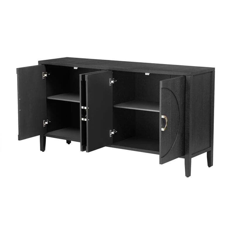 Merax Sophisticated Fir Veneer Sideboard Storage Cabinet