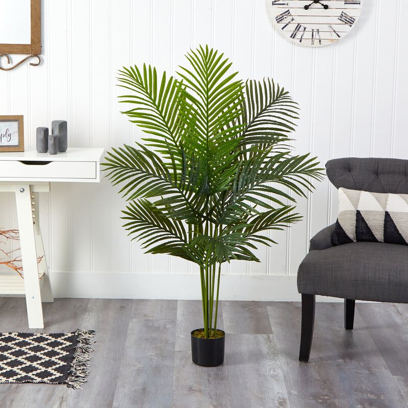 Hivvago 4 Feet Paradise Palm Artificial Tree