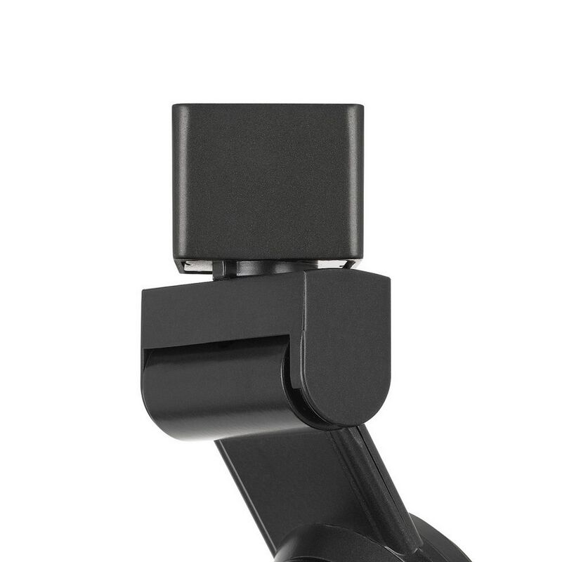 12W Integrated LED Metal Track Fixture with Mesh Head, Black and Bronze - Benzara