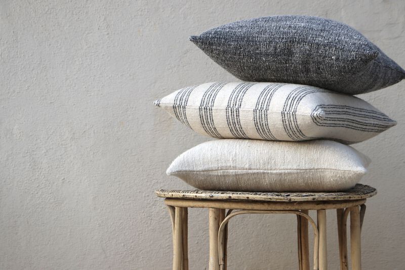 Natural Harmony Cotton Nettle Stripe Pillow