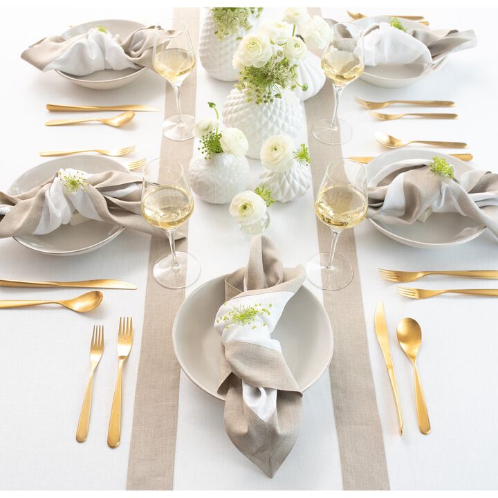 Solino Home 100% Pure Linen Table Runner | Contempo