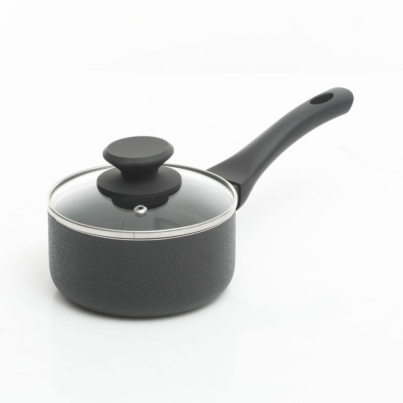 Oster Ashford 10 Piece Aluminum Nonstick Cookware Set in Black