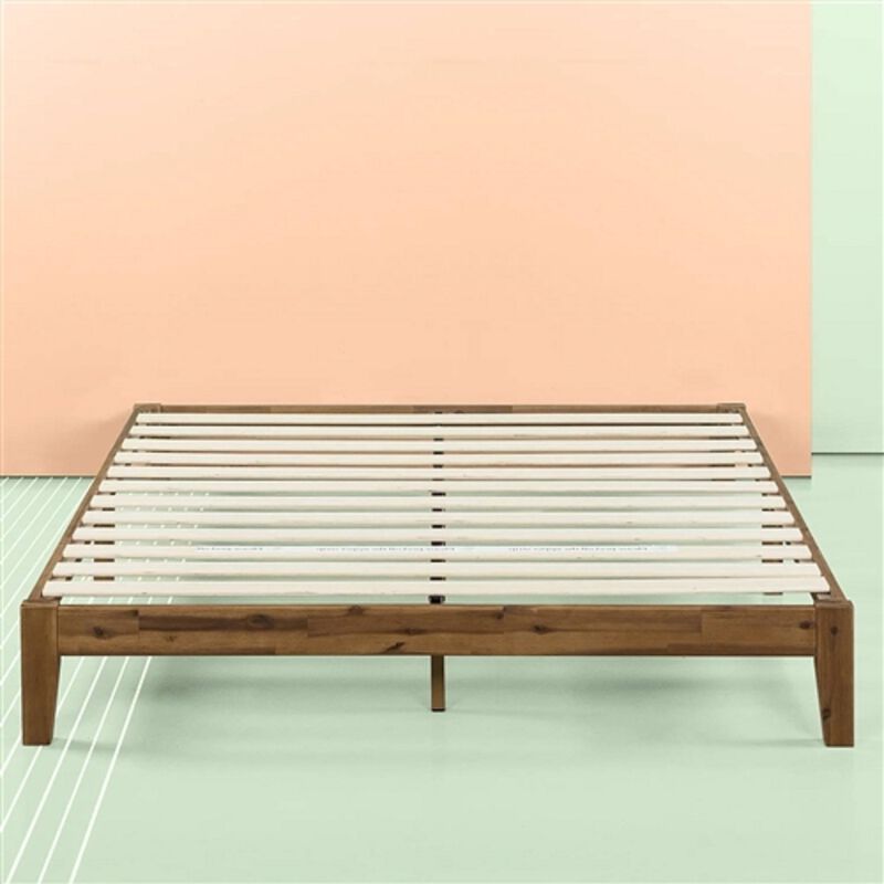 Minimalist Solid Wood Platform Bed – Modern Design with Clean Lines and Strong Support