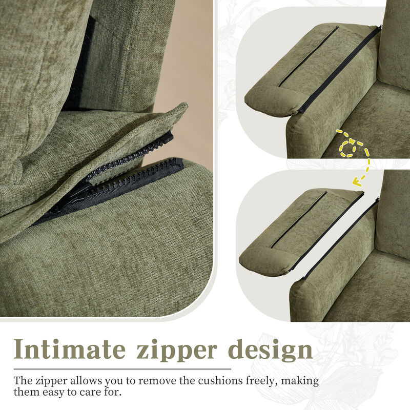 Merax Chenille 2-Seat Sofa for Living Room