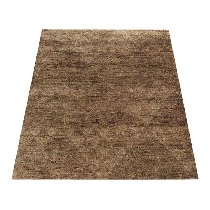 HAND KNOTTED JUTE ECO-FRIENDLY Contemporary AREA RUGS  - 5'x8', Rectangle Shape, Beige Color, Contemporary, High Pile, Natural Fiber, Outdoor Indoor Handmade Area Rugs for Living Room (J00043)