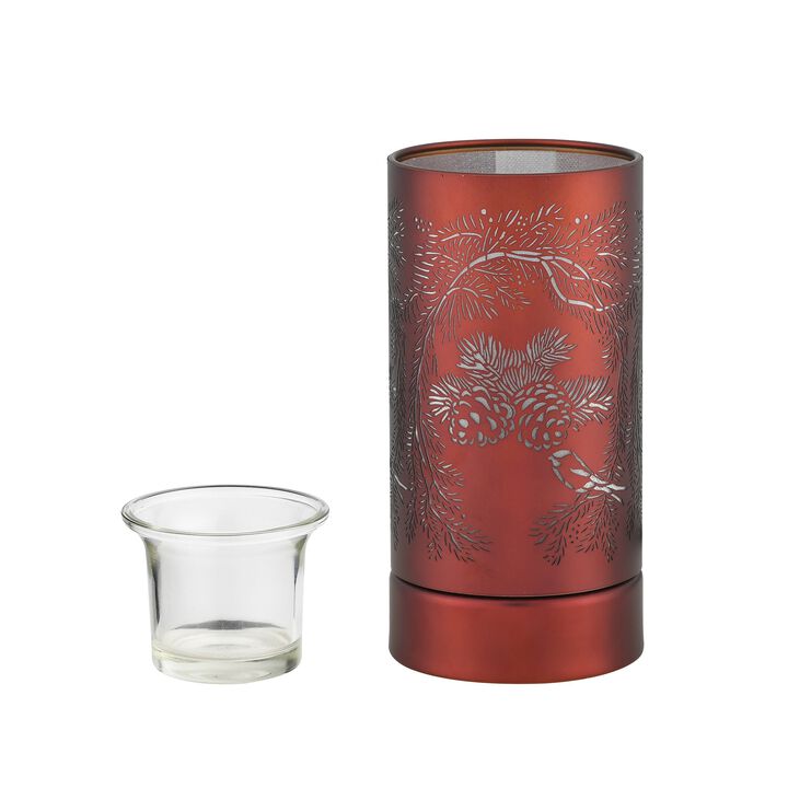 7" Touch lamp/Oil burner/Wax warmer-Copper Pinecones