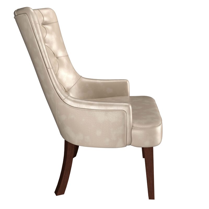 Leisuremod Spruce Collection Modern Wooden Dining Chair in Charcoal Grey
