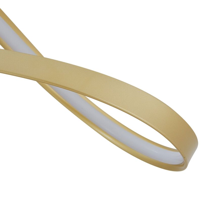 Bucharest Chandelier Sandy Gold Metal Integrated LED Dimmable