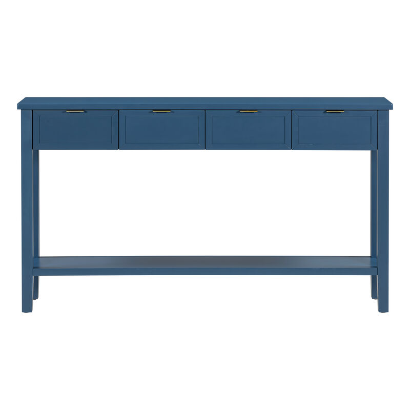 Merax Contemporary Entryway Console Table with 4 Drawers