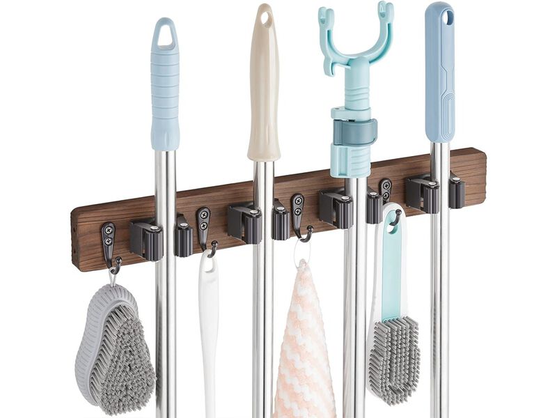 OUTNILI Wall Mounted Garden Tool Rack Organizer for Closet Garage