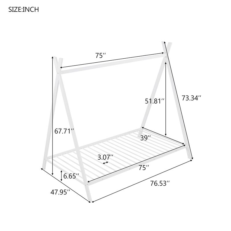 Merax House Bed Tent Bed Frame