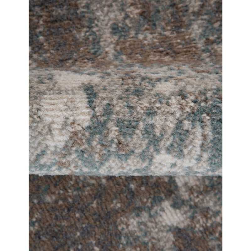 Alpine Bella Light Brown Abstract Area Rug 1'10" x 2'11"