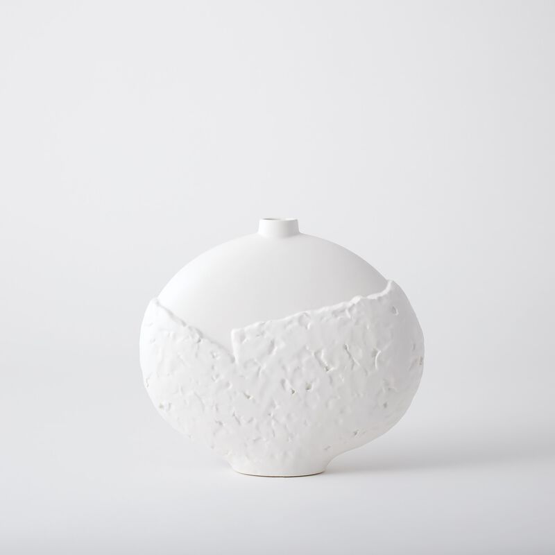 Asymmetrical Stipple Vase